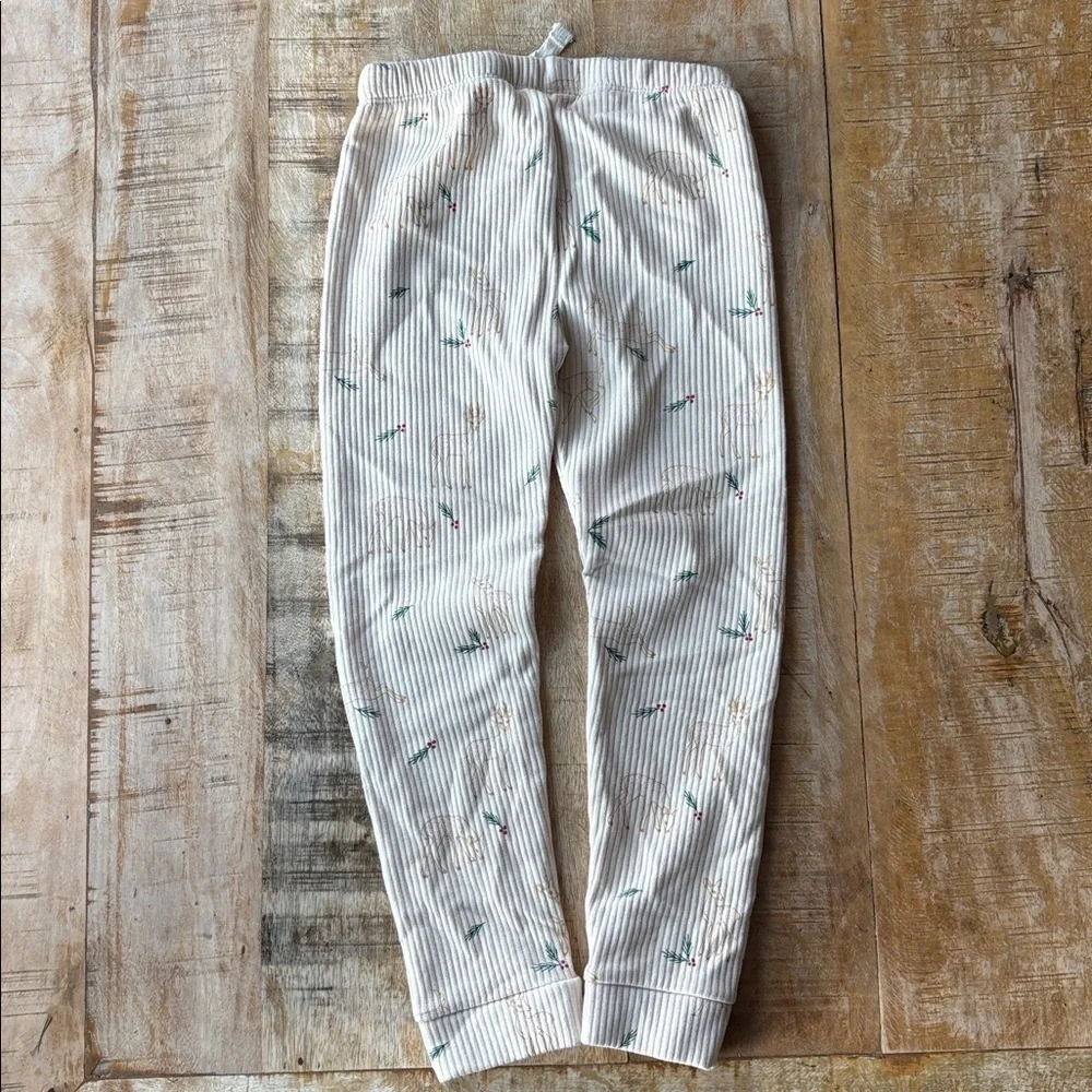 NWOT Cat & Jack Cream Festive Bottoms 5t